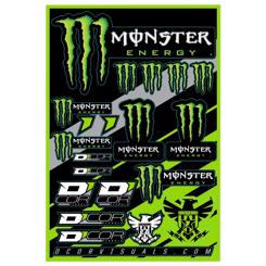 Monster Energy Sticker Kit Fra D'Cor Visuals